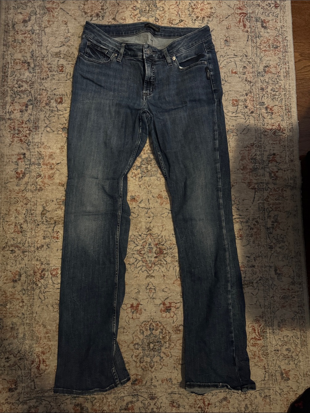 Silver Jeans Women's Bootcut Jeans in Dark Blue Denim